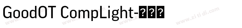 GoodOT CompLight字体转换
